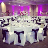 10 Pcs Satin Chair Sashes Bows For Wedding Reception- Universal Chair Cover Back Tie Supplies For Banquet, Party, Hotel Event Decorations