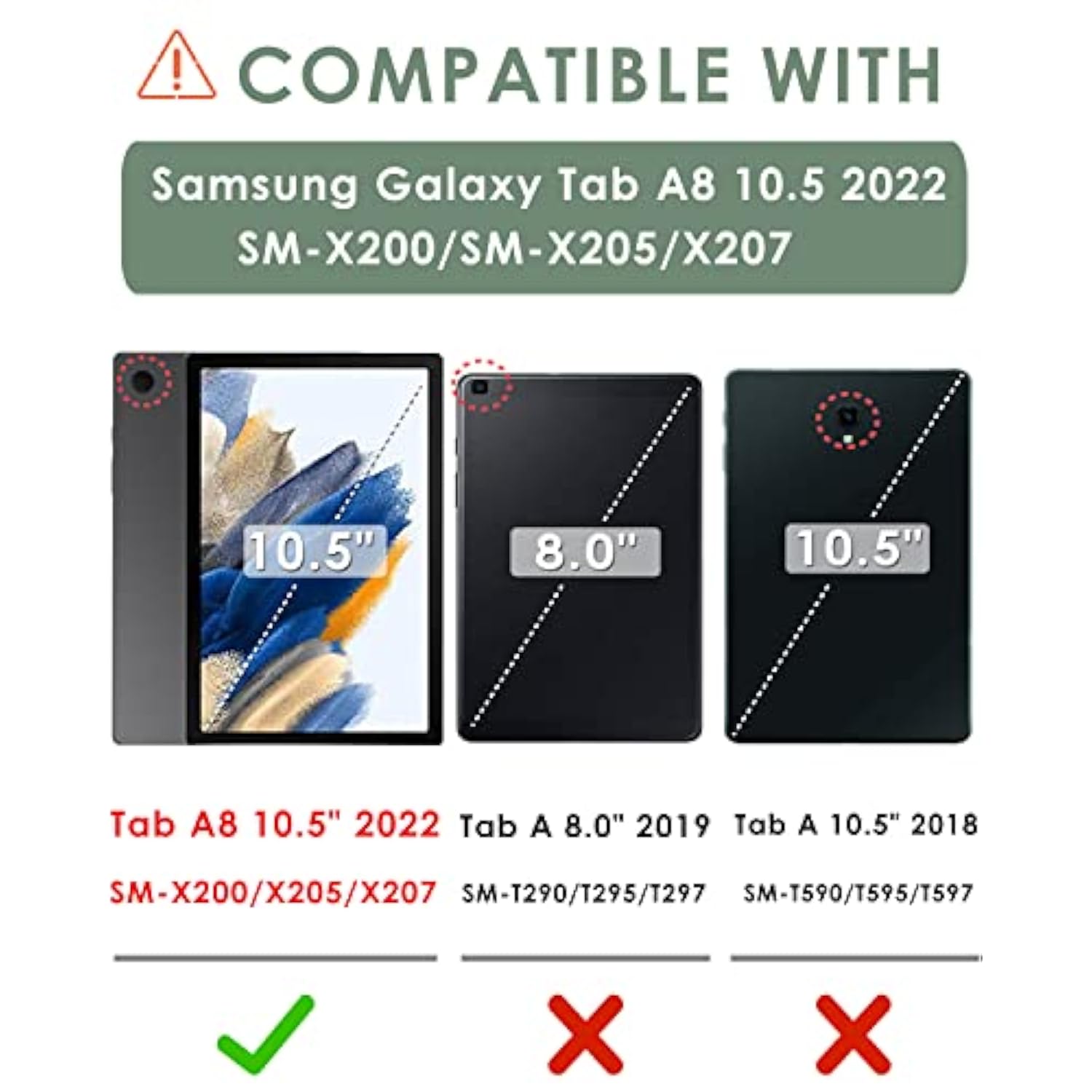 Silicone Case For Samsung Galaxy Tab A8 10.5 Inch 2022 Release, Galaxy Tab A8