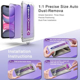 2-Pack Privacy Screen Protector for iPhone 11 Pro and iPhone Xs and iPhone X 5.8-Inch, Auto Dust Removal, No Bubbles,Anti-Spy Tempered Glass Film,