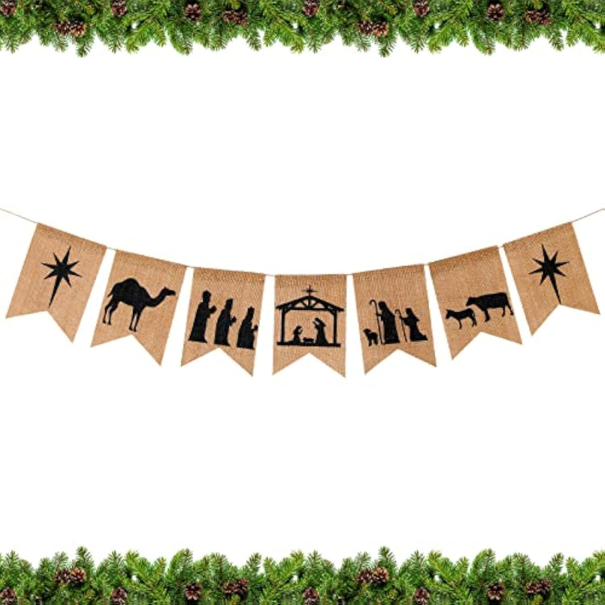 Nativity Scenes Banner Christmas Banner Holy Family Religious Nativity Scene For Christmas Indoor Outdoor Decorations