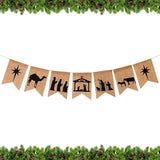 Nativity Scenes Banner Christmas Banner Holy Family Religious Nativity Scene For Christmas Indoor Outdoor Decorations