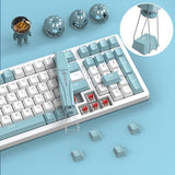Ks01 2-In-1 Switch Puller Keycap Puller For Mechanical Keyboard,304 Stainless Steel Puller,Switch Diy Tool,Easily Remove Replacement Gaming Keyboard(Blue)