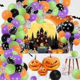 Happy Halloween Trick or Treat Banner 6x3.6ft Orange Outdoor Kids Party Decor