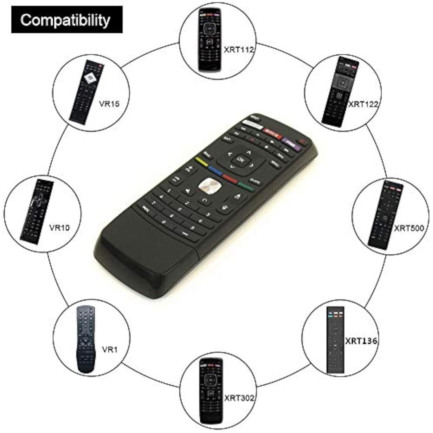 Vizio Universal Remote Control for All VIZIO Brand TV, Smart TV - 1 Year