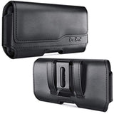 Case For Large Iphone Plus, Pro Max Cell Phones, Samsung Galaxy S24+ Plus 5G To S10+ Plus Smartphones – Cellphone Belt Holder Clip Holster Carry Pouch Man Women (Fits Phone With Case On) Black