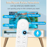 Upgraded Voice Remote for Google Chromecast 4K Snow TV GA Series Replacement