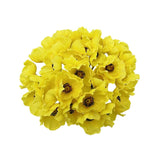 10 Stems Artificial Poppies Real Touch Pu Fake Latex Flowers For Wedding Holiday Bridal Bouquet Home Party Decor (Yellow)