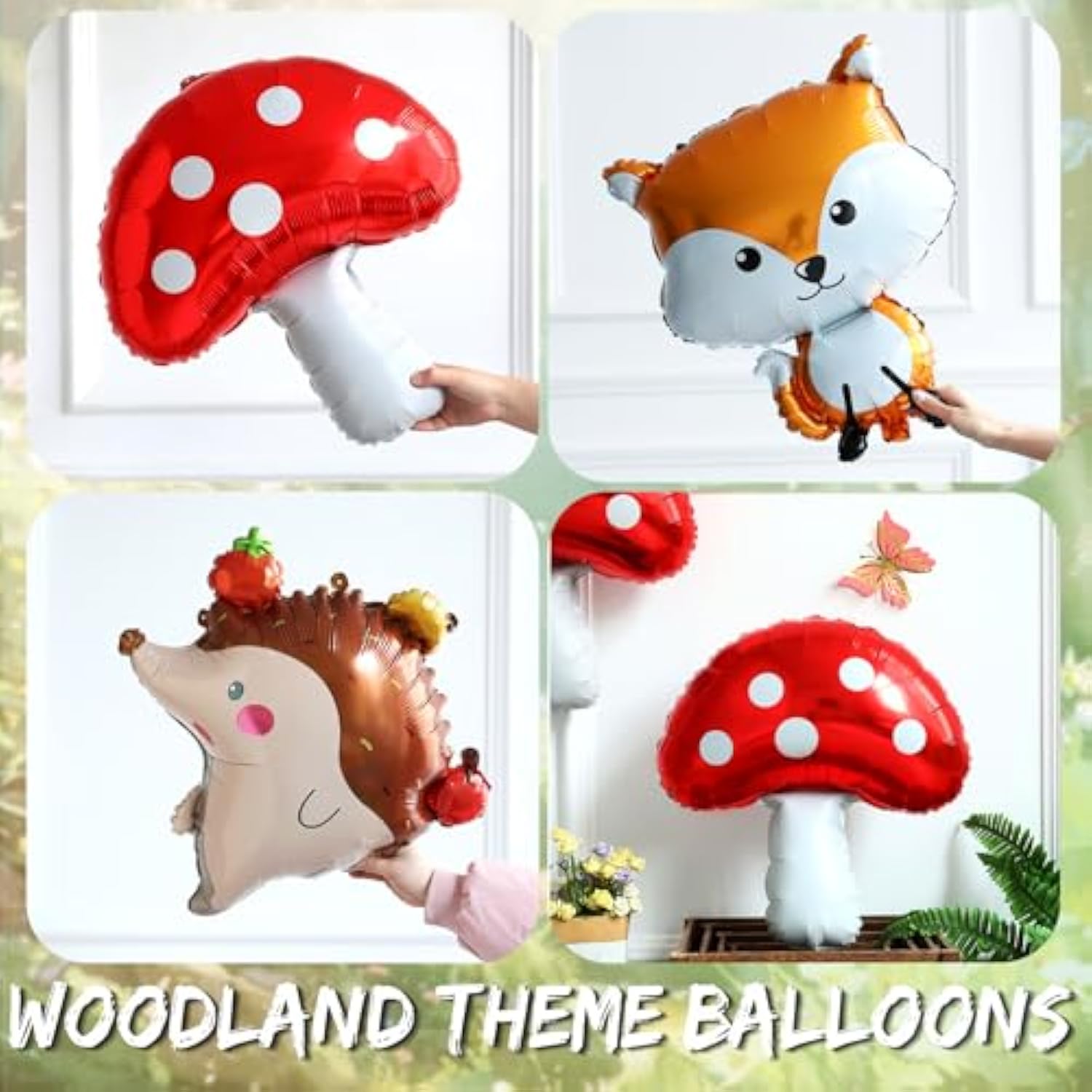 158Pcs Sage Green Pink Gold Woodland Balloon Garland Arch Kit,With Mushroom,Fox,Hedgehog Foil Balloons For Forest Fairy Wild Animal Theme Baby Shower Birthday Spring Garden Tea Party Decorations