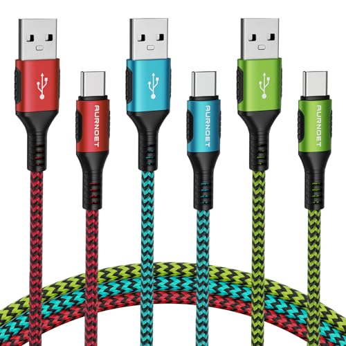Type C Charger 10Ft 4-Pack Type C Charger Fast Charging Nylon Braided Usb C Cable For Samsung Galaxy S21 S20 S10 Plus Note 10 Lg Google Pixel Moto