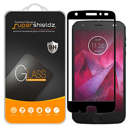 (2 Pack) Designed for Motorola (Moto Z2 Force) Edition and Moto Z Force Edition (2nd Gen) Tempered Glass Screen Protector, (Full Screen Coverage)