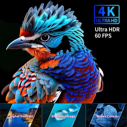 Projector 4K With 5G Wifi & Bluetooth,2000Ansi Outdoor Projector With 450" Display,Movie Projector Support 4K,Dolby Audio,Zoom,Keystone,20W Speaker,4K Home Projector For Tv Stick,Ios,Android,Ps5