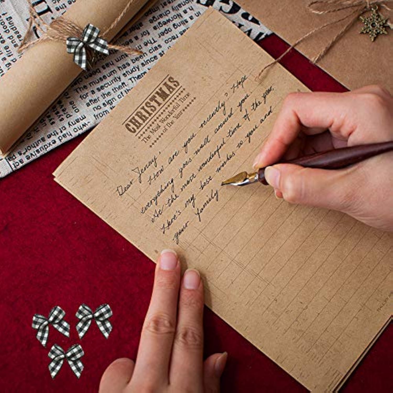 50Pcs Mini Gingham Ribbon Bows Checkered Ribbon Flowers Plaid Ribbon B