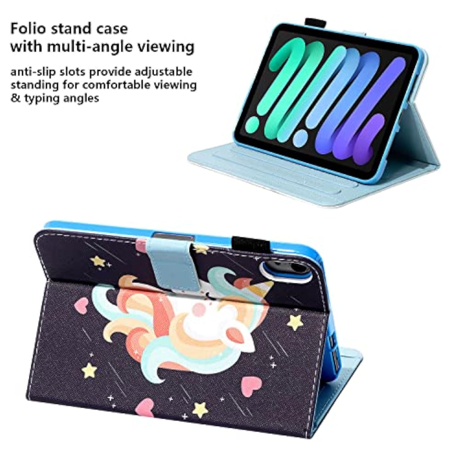 For Ipad Mini 6Th Generation Case 8.3 Inch 2021,Multi-Angle Stand Folio Cover