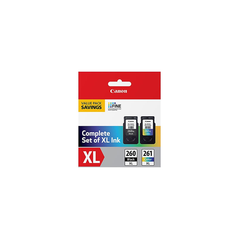 Canon PG-260XL/CL-261XL Value Pack for TR7020/TS6420/TS5320 Printers