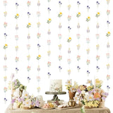 8 Pcs Wildflower Garland Streamers For Birthday Party Baby Shower- Wildflower Themed Party Decorations For Girls Women, Floral Daisy Flower Supplies Hanging Ceiling Decor