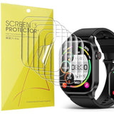 Compatible For Souyie Smart Watch Screen Protector, [6 Pack] Full Coverage Tpu Clear Film Compatible For Souyie T98 2.04 Inches Smart Watch (6 Pack)