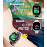 2 Pack Case For Verizon Gizmo Watch 3 Adventure Screen Protector Case For Kids, Hd Tempered Glass Cover, Thin Hard Pc Full Protection Case - Clear (Not For Verizon Gizmo Watch 3)