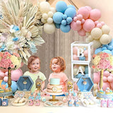 Gender Reveal Decorations Party Set - 176Pcs Pink And Blue Balloons Arch Kit, Baby Box With Letters For Gender Reveal Decor Party Supplies Boy Or Girl Baby Shower Revelacion Genero Backdrop