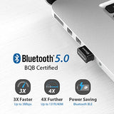 Bluetooth Adapter For Pc, Bt 5.0 Edr Nano Usb Dongle, Fast Transfer, Bluetooth Headphones Headset Speakers Keyboard Mouse, Win 10/11 Plug-N-Play, Linux/Mint 21 Plug-N-Play, Bt-8500