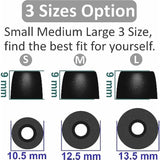 Memory Foam Tips Compatible With Powerbeats Pro Replacement Ear Tips, Perfect Noise Cancellation, Fit In Case, Foam Tips 6 Pairs, Black, Large Size (515Bl)