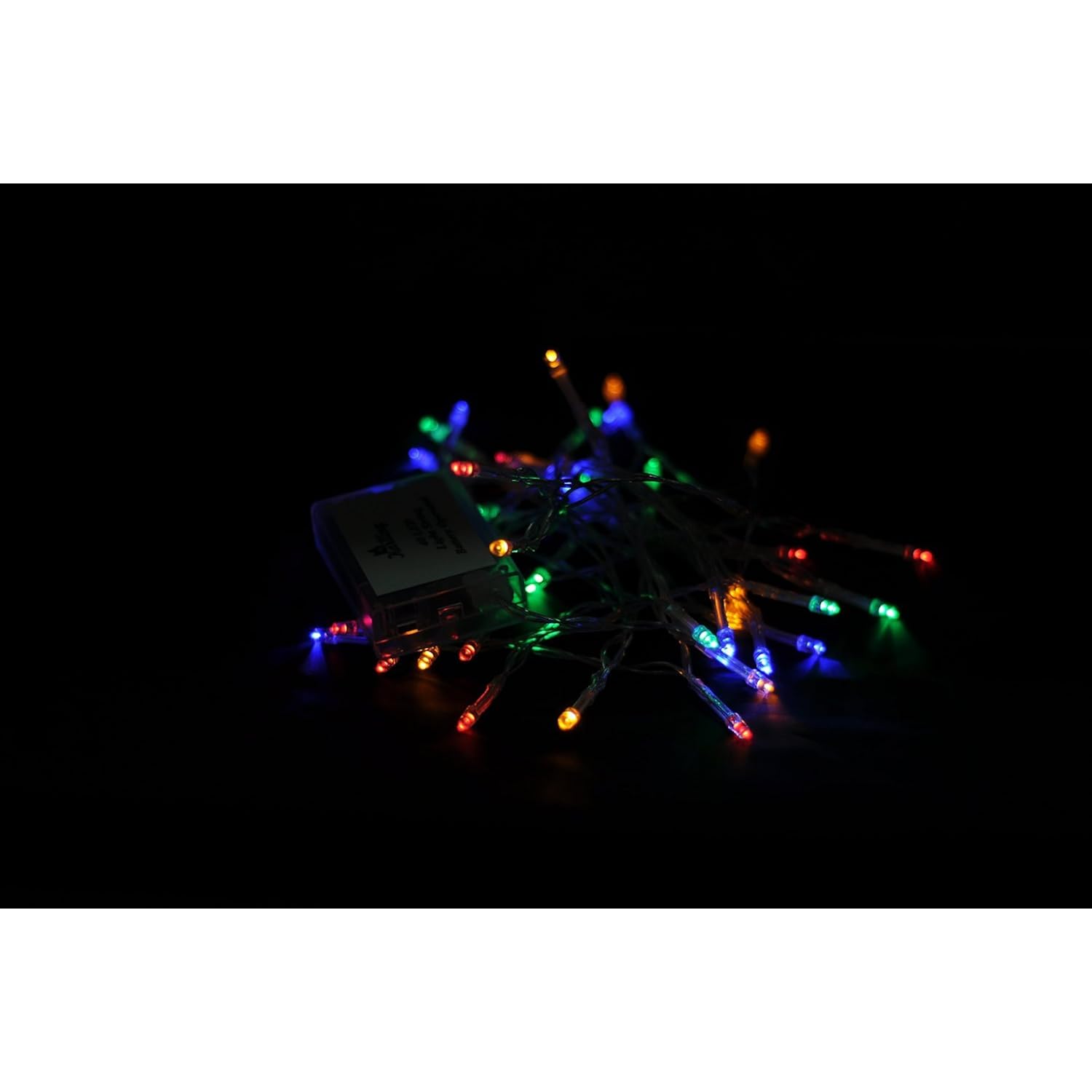 Battery Operated Christmas Lights,13 Ft Short Clear Wire String Led Twinkle Fairy Light For Small Mini Xmas Tree And Wed