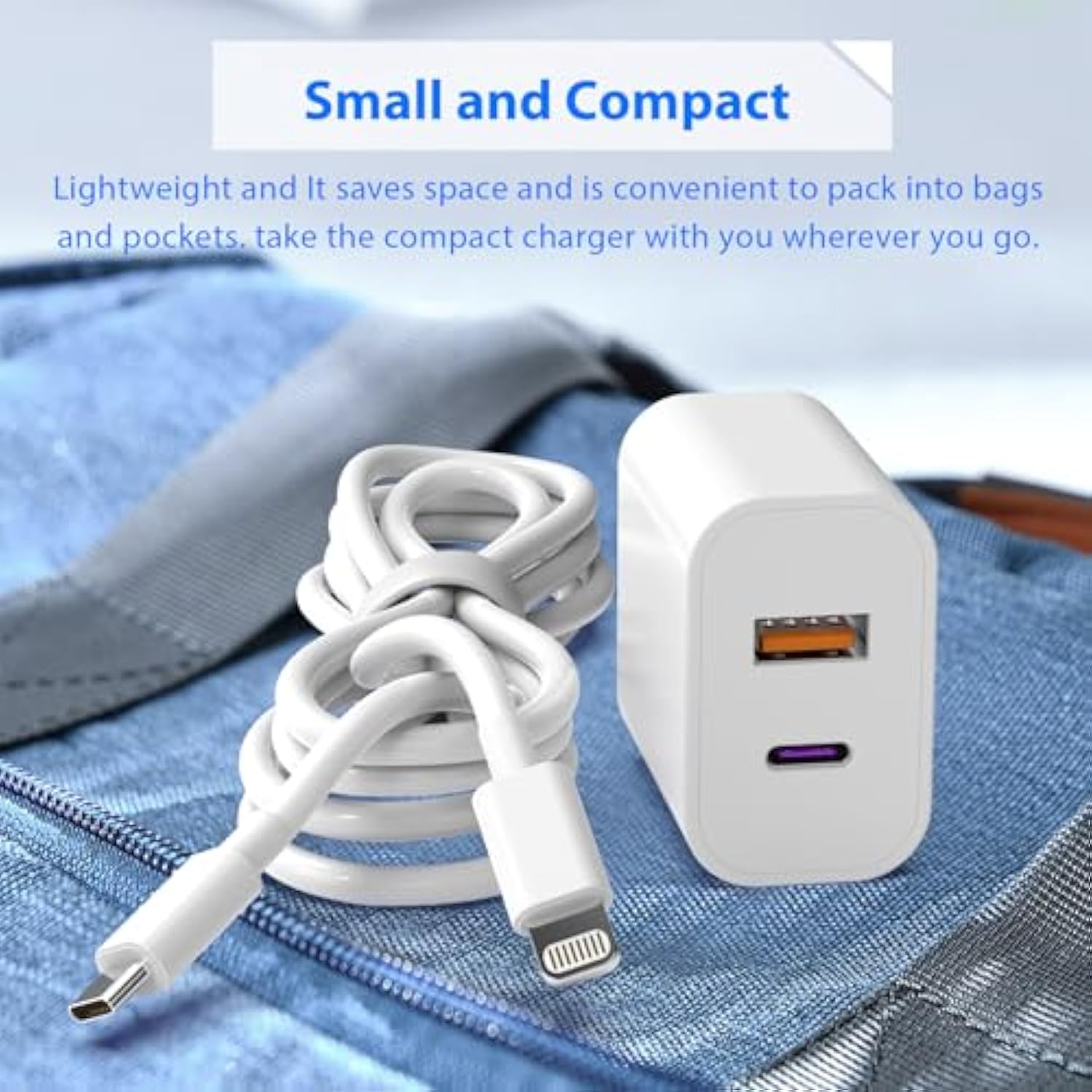 Iphone 20W Dual Port Usb C Fast Charger (2-Pack, 6Ft & 10Ft Cables Included) For Iphone 14/13/12/11 Pro Max/Xr/Xs/Ipad