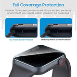 6 Pack For Apple Watch Privacy Screen Protector 44Mm, Apple Watch Se Series 6/5/4 Screen Protector [Upgrade Flexible Film] Anti-Scratch [Non-Bubbles] Soft Hd Tpu Clear Film For Iwatch 44Mm