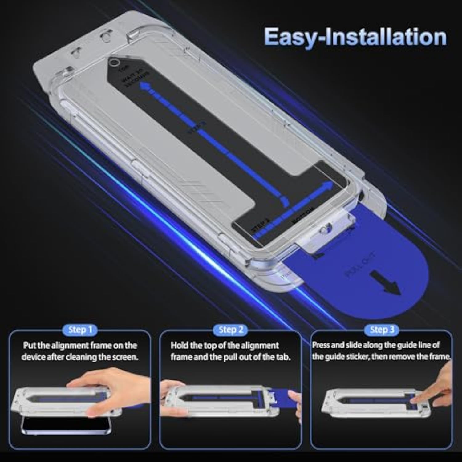 2+2 Pack Screen Protector for Google Pixel 9 Pro XL [6.8"], Tempered Glass, Auto Align, Case Friendly