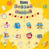 21Pcs Back to School Decor with Banners, Hanging Swirls and Cake Topper