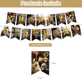 Rings Party Decor Set with Banner, Cake Topper, Cupcake Toppers & Balloons