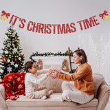 Christmas Time Banner Merry Christmas Happy New Year Party Decor
