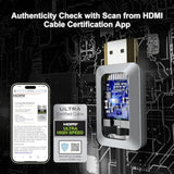 8K Fiber Optic Hdmi Cable 16Ft, Certified 48Gbps High-Speed Hdmi 2.1 Cable, Su