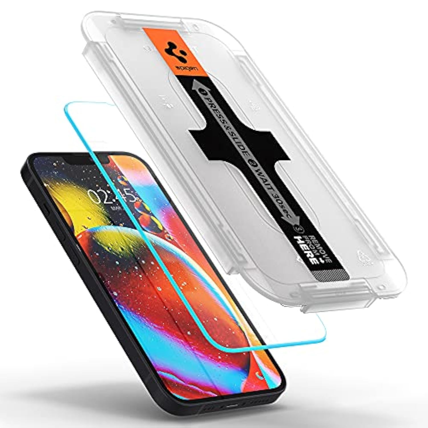 Spigen Tempered Glass Screen Protector [GlasTR EZ FIT] designed for iPhone 13 Mini [Case Friendly] - 2 Pack