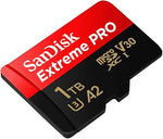 1TB Extreme PRO microSDXC, 200MB/s, U3, V30, A2, C10, Adapter, RescuePRO