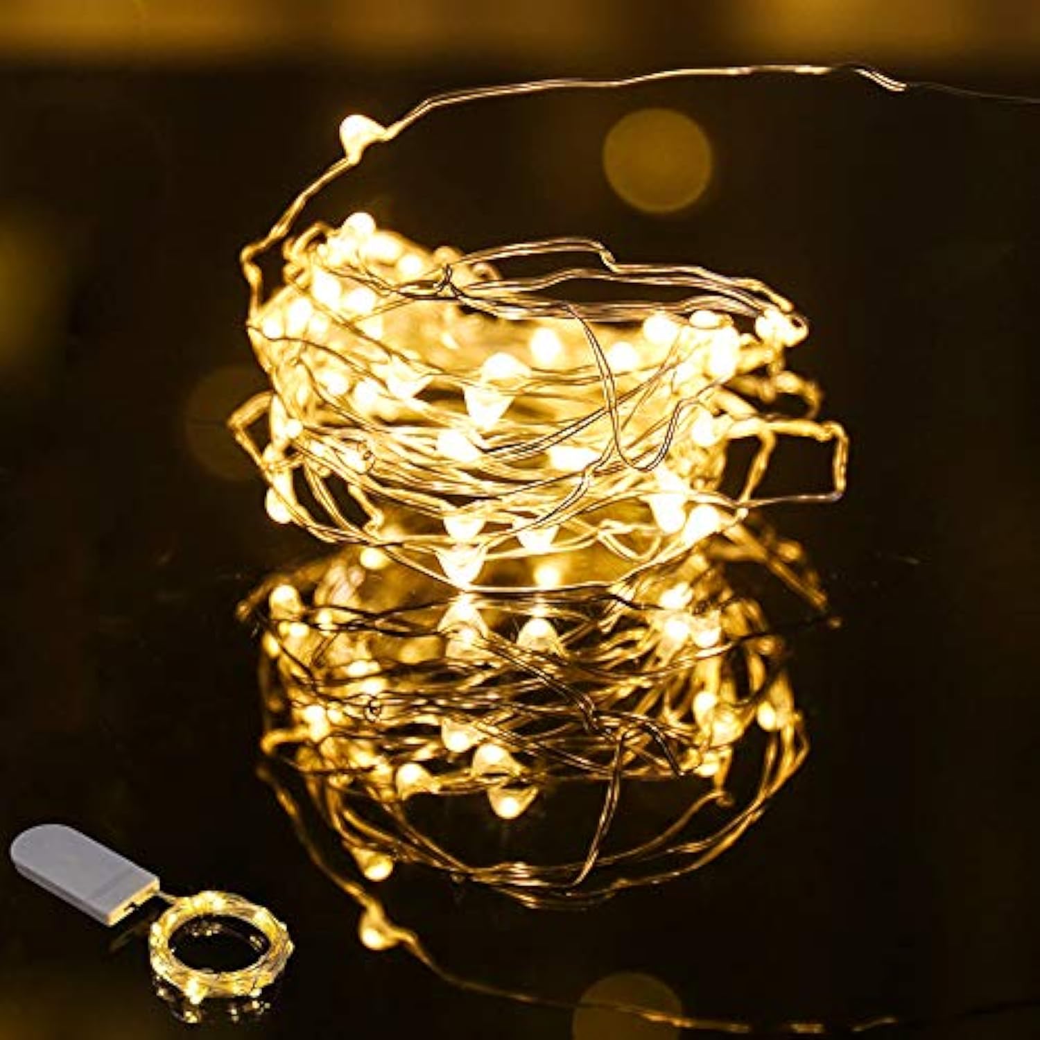Party Led Balloons, 18 Packs Light Up Balloon Battery Included 3 Meters String Lights Inflated Size 22 Inches Clear Balloon, For Birthday Party Wedding Decorations (Warm White)