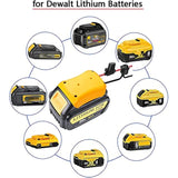 2 Packs Power Wheels Adapter For Dewalt 20V Battery Adapter Power Conversion Kit With Switch & Fuse & Wire Terminals &12Awg Wire, Power Connector Power Converter For Diy Power Wheels, Robotics Rc Toys