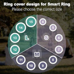 Protector Compatible For Oura Ring 4 Gen 3 Cover,Silicone Anti-Scratch Elastic Ring Finger Case Woking Out Gym For Women Men- Clear+Stralight-S For 4/5/6/7