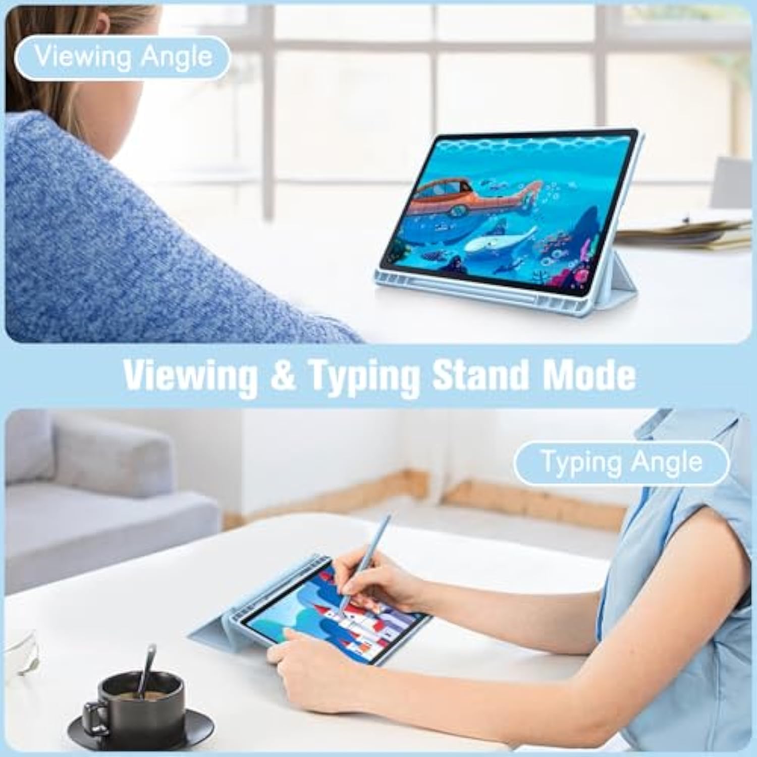Fintie Hybrid Slim Case for Samsung Galaxy Tab S6 Lite 10.4 Inch 2022/2020 Mod