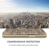 Galaxy S26 Ultra Clear View Mirror Flip Case with Kickstand for Samsung S26 Ultra Phone