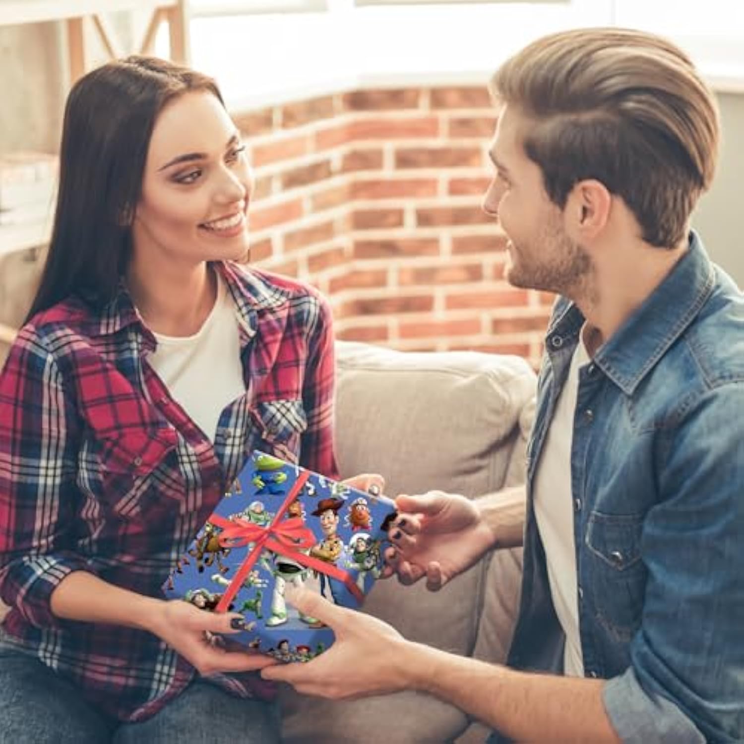 Pack Of 5 Gift Wrapping Paper 51X75Cm Kraft Paper Quality Wrapping Paper Sheets Pack For Kids Birthday, Party Storage Festive Decoration (Blue Sky)