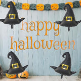 6Pcs Witch Hat Jumbo Foil Balloons - Halloween Party Decorations & Birthday Props