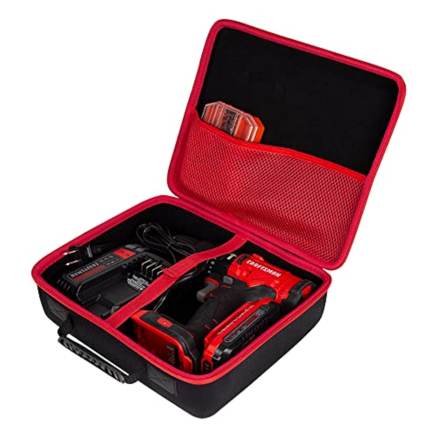 Hard Storage Case Replacement For Craftsman 20V Battery And Charger + V20 Cordless Drill With Battery