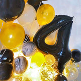 40 Inch Black Large Numbers Balloons 0-9,Number 3 Digital 3 Helium Balloons,Foil Mylar Big Number Balloons For Birthday Party Supplies Decorations