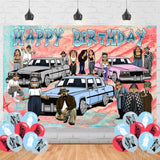 Cholo Happy Birthday Backdrop Chicano Graffiti Hip Hop Banner for Party & Photo Props
