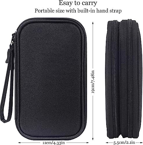 Electronics Accessories Organizer Pouch Bag, Travel Universal Organizer For Cable, Charger, Phone, Sd Card, Business Travel Gadget Bag