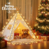 Christmas Lights 50 Count Clear Mini Lights Green Wire Ul Certified Connectable Warm White String Lights For Christmas D