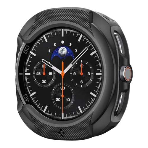 Spigen Liquid Air Designed for  Galaxy Watch 8 Classic 46mm Case Flexible Lightweight TPU Cover (2025) - Matte Black