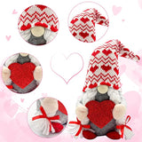 Valentines Day Decor - Valentines Day Decorations - Red Valentine Couple Plush Gnomes Decorations For Home, Indoor, Office - Valentine Gifts For Her, Girls - Romantic Anniversary Vday Gift
