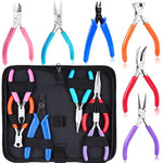 Jewelry Making Tools Kit: 6Pc Set, Including Needle Round Nose, Wire Cutters, Crimper & End Nippers For Beading & Craft