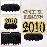 9Pcs Black Gold 16th Birthday Decorations Honeycomb Centerpieces for Boys Girls,Happy 16th Birthday Centerpieces Tables Toppers Party Decorations Supplies 16th Table Sign Decor